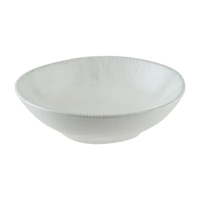 Салатник «Ирис» фарфор 470мл D=180,H=55мм белый,серый