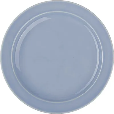 Тарелка «Акварель» Принц мелкая фарфор D=240,H=27мм голуб.