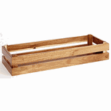 Ящик для подачи акация ,H=10,5,L=55,5,B=16,2см св.корич.