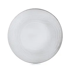 Plate “Swell” ceramics D=283,H=34mm white