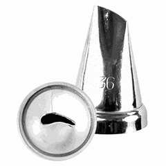 Pastry nozzle “Little Rose”  stainless steel  D=22, H=30mm  metal.