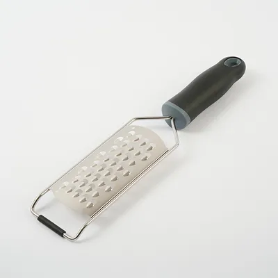 Терка с ручкой сталь нерж.,пластик ,L=315/138,B=65мм металлич.,черный