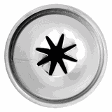 Насадка кондитерская «Звезда» сталь нерж. D=22/10,H=30мм металлич.