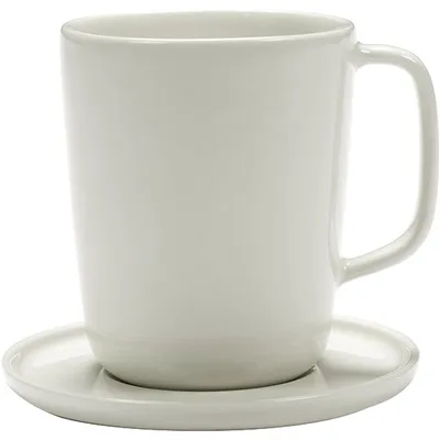 Чашка чайная «Сена» фарфор 370мл D=87,H=95мм слон.кость, изображение 2
