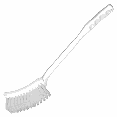 Brush polyester,polyprop. ,L=45cm white