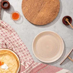 Тарелка «Революшн Сэндстоун» мелкая фарфор D=250,H=17мм бежев., изображение 4