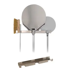 Настенный держатель для 3-х лопат и щеток алюмин. ,L=415,B=80мм