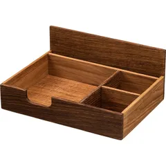 Подставка для набора для специй и салфеток дуб ,H=10,L=24,B=17,7см