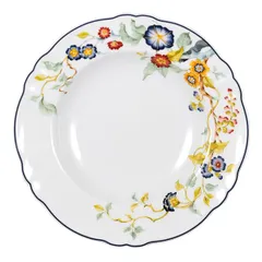 Тарелка глубокая «Флорентиус» фарфор D=23,H=4см белый,синий