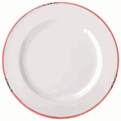 Тарелка «Эйвбери ред» мелкая керамика D=26см белый,красный