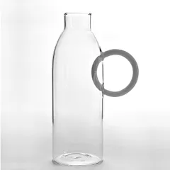 Бутылка с кольцом стекло ,H=235,L=120,B=80мм, изображение 2