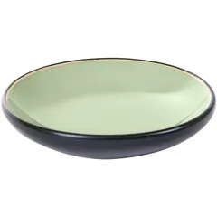 Small plate “Pure” ceramics D=75,H=15mm green, black