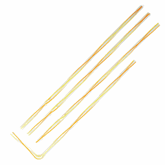 Трубочки со сгибом[120шт] полипроп. D=5,L=240мм желт.,оранжев.