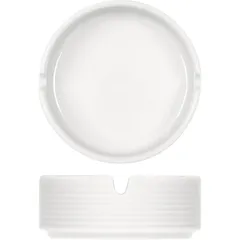 Пепельница «Карат» фарфор D=85,H=35мм белый, изображение 2