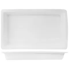 Гастроемкость «Кунстверк» GN 1/1 фарфор ,H=65,L=530,B=325мм белый