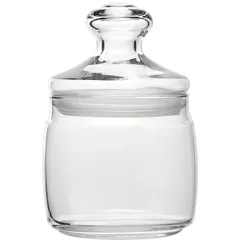 Round jar with a lid “Cheshnya”  glass  0.5 l  D=94, H=125mm  clear.