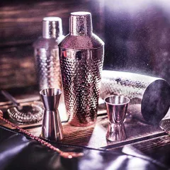 Шейкер «Пробар» европейский рифленый сталь нерж. 0,7л D=89,H=235мм медный, изображение 2