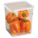Крышка для контейнера для продуктов 6SFSP, 8SFSP полиэтилен ,L=21,5,B=21,5см прозр., изображение 4
