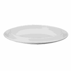 Dish porcelain D=20cm white