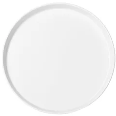 Round dish “Kunstwerk” with side  porcelain  D=22.5cm  white
