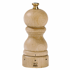 Pepper mill wood ,H=22cm light beige.