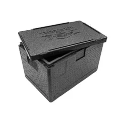 Термоконтейнер «Нормал» до 35 кг полипроп. 60л ,H=40,L=60,B=40см черный, изображение 4