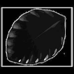 Блюдо «Кунстверк» лист фарфор ,H=24,L=310,B=224мм черный