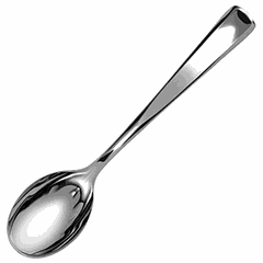 Broth spoon[500pcs] polystyrene ,L=17.5cm metal.