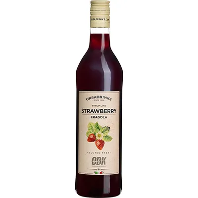 Сироп «Клубника» ODK пластик 1л D=8,H=32см красный, Состояние товара: Новый, Вкус: Клубника, Материал: Пластик, Объем по данным поставщика (мл): 1000