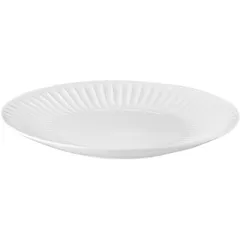 Тарелка «Рибби» мелкая фарфор D=26,5см белый, изображение 2