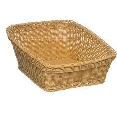 Wicker basket for bread  polyprop. , H=25, L=50, B=40cm  beige.