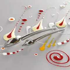 Ложка кондитерская для декорирования[2шт] сталь нерж. ,L=23/19см серебрист., изображение 4