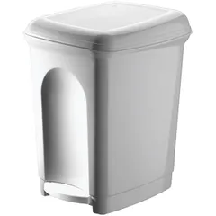 Контейнер д/мусора с педалью полипроп. 7л серый
