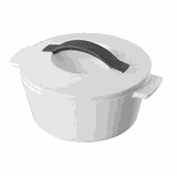 Кастрюля классик с крышкой сталь нерж. 4л D=24см металлич.