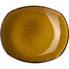 Тарелка «Террамеса мастед» мелкая овальная фарфор ,H=2,L=15,B=13см св.корич.