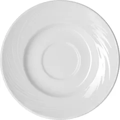 Блюдце «Спайро» фарфор D=155/47,H=22мм белый