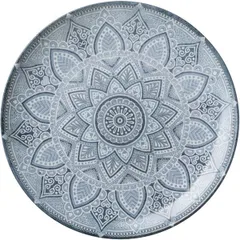 Plate “Babylon”  porcelain  D=27cm  white, blue