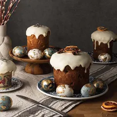 Тарелка «Инк» мелкая фарфор D=25,H=2см синий,белый, изображение 4