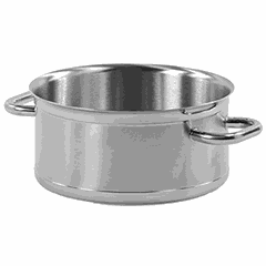 Pan without lid  stainless steel, aluminum  18.3 l  D=36, H=18 cm  metal.