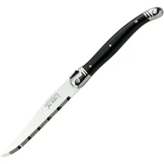 Steak knife  stainless steel, plastic , L=23/11cm  metallic, black