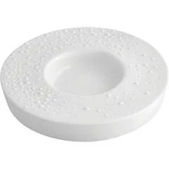 Deep plate “Mineral”  porcelain  D=23.7 cm  white