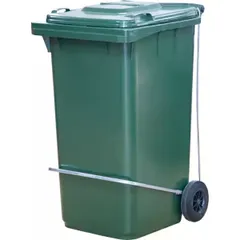 Педальный привод для контейнера для мусора «МКТ 240» П-образный пластик ,H=2,L=80,B=40см металлич.
