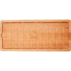 Serving tray beech ,H=2,L=30,B=12cm wooden.