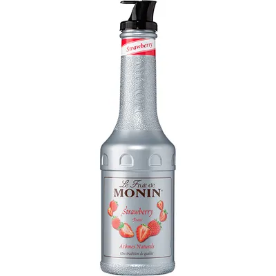 Основа для напитков «Клубника» ягодная Monin пластик 1л D=91,H=280мм, Состояние товара: Новый, Вкус: Клубника