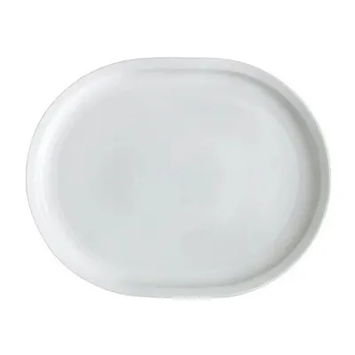 Тарелка «Эр-гоу!» овальная керамика ,H=3,L=43,B=34см белый