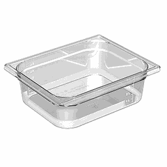 Gastronorm container (1/2)  plastic , H=10, L=32.5, B=26.5 cm  transparent.