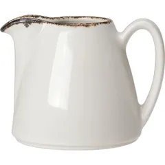 Milk jug “Brown Dapple”  porcelain  142 ml , H=7 cm  white, brown.