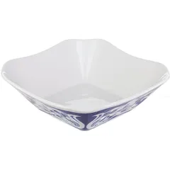 Salad bowl “East” porcelain 0.72l ,L=18cm white,blue