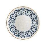 Тарелка «Виенто» мелкая фарфор D=27см белый,синий