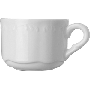 Чашка чайная «В.Виена» фарфор 235мл D=9,H=6см белый, Объем по данным поставщика (мл): 235